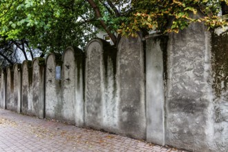 Rest of the ghetto wall, Podgorze district, Krakow, Poland