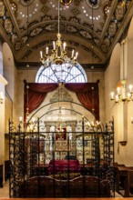 Bima, Remuh Synagogue, 1553, one of two synagogues still in use today, Kazimierz Jewish Quarter,