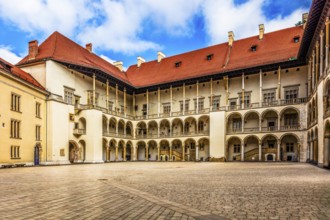 Arcades, Wawel Royal Castle, former residence and seat of government of the kings of Poland,