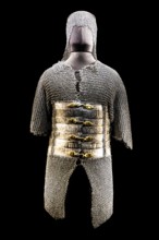 Helmet with chain bonnet, chain mail and steel plate armour (Juschmann), Turkey 17th century, Wawel