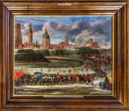 Entry of Queen Louise Marie of Gonzague into Danzig, by Bartholomäus Milwitz around 1646, Wawel