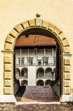 Entrance portal to the courtyard, Wawel Royal Castle, former residence and seat of government of