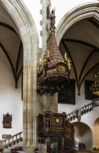 Pulpit, Dominican Basilica, 1222, Krakow, Poland