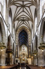 Main nave, Dominican Basilica, 1222, Krakow, Poland