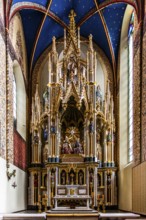 Main altar depicting the Holy Trinity, Dominican Basilica, 1222, Krakow, Poland