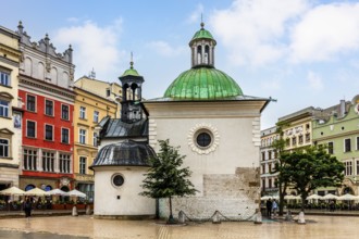 St. Adalbert Church, 11th century Romanesque church with baroque dome, 11th century, Rynek with