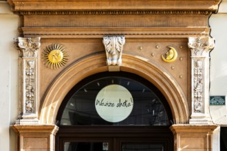 Details of the old town lanes, Krakow, Poland