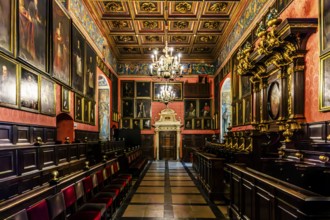 Aula, Collegium Maius oldest building of the Jagellonian University, 1364, Krakow, Poland