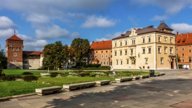 View of the courtyard, Wawel Castle, Wawel Castle, former center of Polish monarchy, founded around