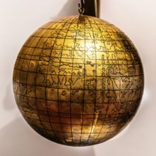 Jagiellonian globe, first globe, with the newly discovered America, Copernicus Room, Collegium