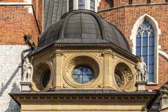 Sigismund Chapel from 1517—1533, Cathedral, Wawel Castle, former center of Polish monarchy, founded