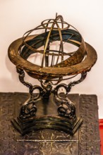 Armillary sphere from 1828, Copernicus room, Collegium Maius oldest building of the Jagellonian