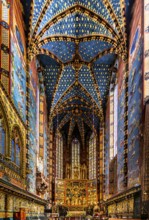 Choir room with high altar, St. Mary's Church, 14th century, Krakow, Poland