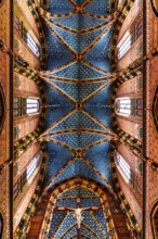 Vault over the nave, St. Mary's Church, 14th century, Krakow, Poland