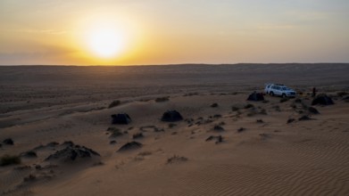 Camping in the desert, Oman