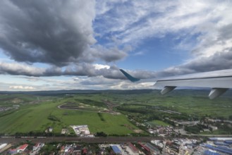 Flight over Cluj-Napoca, Transylvania, Romania