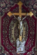 Crucifix in the interior of the Trinity Church, Zhovkva city, Ukraine