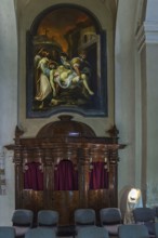 Confessional in the Piarist Church, early Baroque 1724, Cluj-Napoca, Transylvania, Romania
