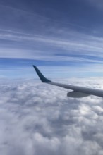 Cloud cover seen from an airplane, Bavaria Germany