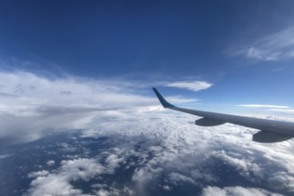 Cloud formations seen from an airplane, Romania