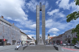 Memorandum monument, erected in 1994, Cluj-Napoca, Transylvania, Romania