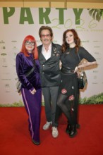Petra Dräger, Jörg Dräger and Cinzia-Paulina Dräger at the 8th jungle party for the start of the