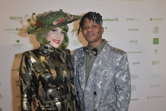 Pauline Stolze with her man at the 8th jungle party for the start of the RTL show Ich bin ein Star