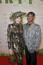 Pauline Stolze with her man at the 8th jungle party for the start of the RTL show Ich bin ein Star