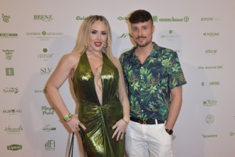 Lydia Kelovitz and Johannes Höfinger at the 8th jungle party for the start of the RTL show Ich bin