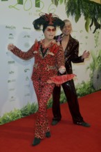 Julian F.M. Stöckel, Marcel Damaschke at the 8th jungle party for the start of the RTL show Ich bin