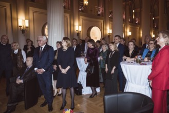 Daniel Barenboim, Frank-Walter Steinmeier, Elke Büdenbender and other guests during a speech by Kai