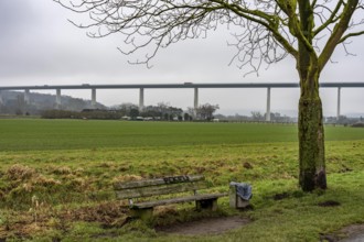 The Mintarder Ruhr Valley Bridge, A52 motorway bridge between Essen and Düsseldorf, longest steel