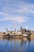 Factory on the banks of the Nile near Luxor, Egypt