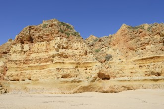 Rocky coast, Praia da Marinha, Algarve, Portugal