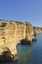 Rocky coast near Benagil, Algarve, Portugal