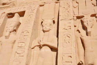 Statues of Ramesses II and Nefertari, Temple of Hathor or Temple of Nefertari, Temple of Abu