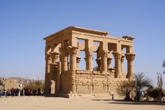 Augustus's Trajan Kiosk, Philae Temple, UNESCO World Heritage Site, Agilkia Island, Aswan, Nubia,