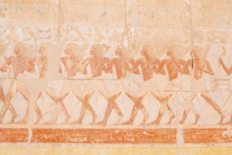 Relief of the Soldier Parade, Hathor Chapel, Hatshepsut Temple, Hatshepsut Mortuary Temple, Deir