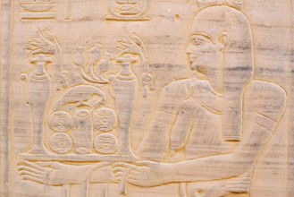 Relief at the double temple of Kom Ombo, Kom Ombo, Egypt