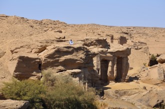 Ancient temple complex on the banks of the Nile, Egypt