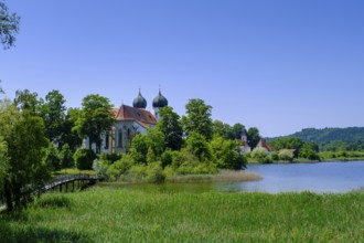 Kloster Seeon am Seeoner See, Seeon, Chiemgau, Upper Bavaria, Bavaria, Germany