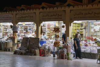 Sales stands, incense, Salalah, Oman