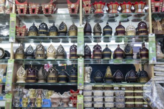 Incense, incense pot at a sales stand, Salalah, Oman