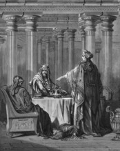 Opponent and enemy is Haman, this criminal, Haman became afraid of the king and queen, Esther