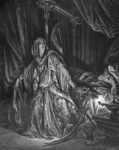 Judith beheads the tyrant Holofernes and thus saves a people of the Israelites, Bible, Old