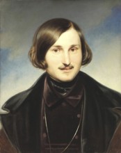 Nikolai Vasilyevich Gogol (1809-1852), important Russian writer and satirist, portrait by painter
