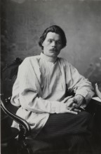 Maxim Gorky (1868-1936), Maxim Gorky around 1900 Russian writer, historical Russia