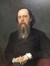 Mikhail Yevgrafovich Saltykov-Shchedrin (1826 - 1889), Russian writer and satirist, portrait by