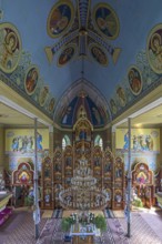 Interior seen from the gallery, former German Protestant church today Greek Catholic, Lanivka,