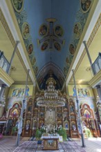 Vault and chancel of the former German Protestant Church today Greek Catholic, Lanivka, Ukraine